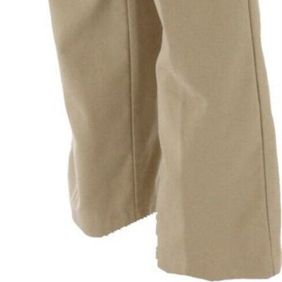 NWT LANDS' END YOUNG MEN'S SOLID PLAIN FRONT CHINO PANTS KHAKI 27X32 - Picture 3 of 8